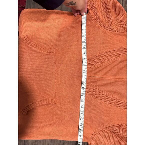 Heartloom Ollie 1/4 Zip Pull Over Sweater Terracota Rust Orange Large Chunky - Picture 11 of 11